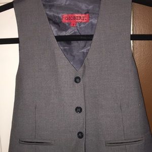 Grey suit vest